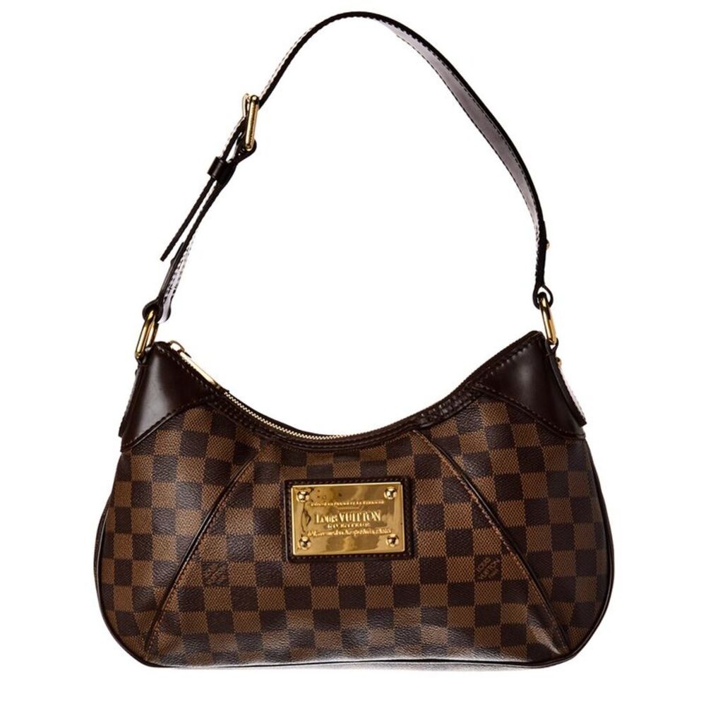 Louis Vuitton Brown Damier Ebene Coated Canvas Thames Pm (Authentic Pre-Loved)